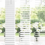 vidaXL Βενετσιάνικη Σκίαση Λευκός 213 x 50 εκ PVC