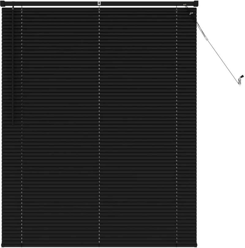 vidaXL Βενετσιάνικη Σκίαση Μαύρο 150 x 120 cm PVC
