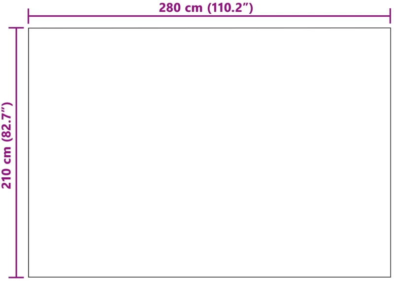 vidaXL Κουβέρτα Καμηλοπάρδαλη 280 x 210 εκ. Μαλλί