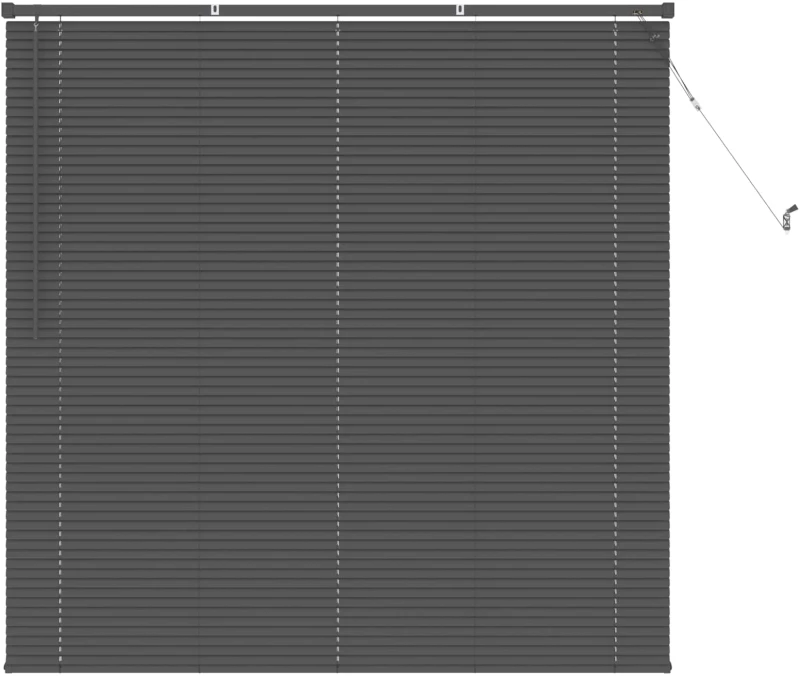 vidaXL Βενετσιάνικη Σκίαση Ασημί Γκρι 150 x 150 cm PVC
