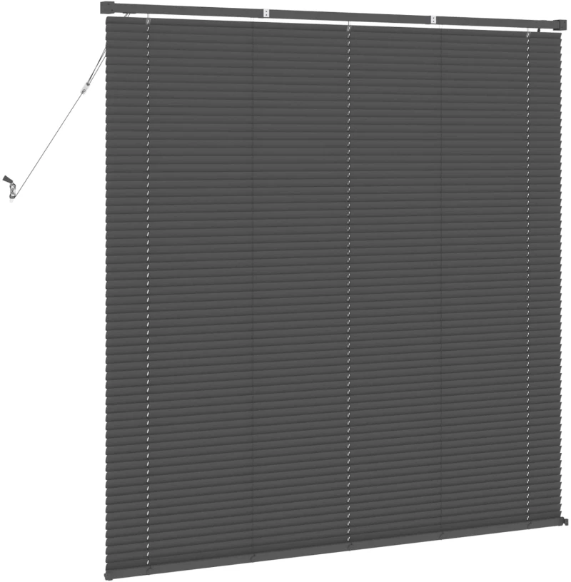 vidaXL Βενετσιάνικη Σκίαση Ασημί Γκρι 150 x 150 cm PVC