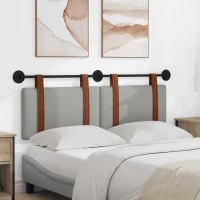 vidaXL Κρεμαστό Κεφαλάρι Σκίουρος Γκρί 150 x 55 x 5 εκ Αντίκα PU