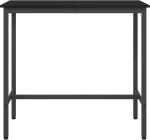 vidaXL τραπέζι Μαύρη Οξυά 100 x 50 x 90,5 εκ
