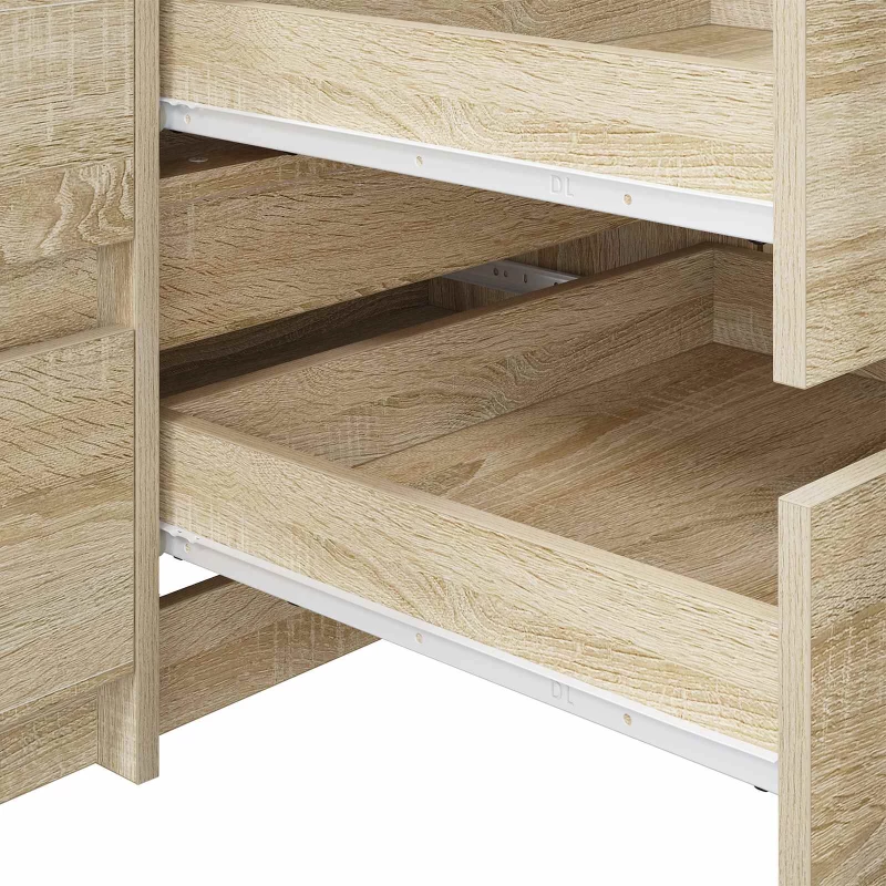 vidaXL Οδηγός Συρταριού 49 pcs Λευκό Ατσάλι