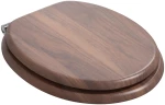 vidaXL Μαλακή κλειστή λεκάνη 2 pcs Καφέ 44 x 38 εκ. Πίνακας MDF