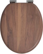 vidaXL Μαλακή κλειστή λεκάνη 2 pcs Καφέ 44 x 38 εκ. Πίνακας MDF