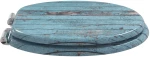 vidaXL Μαλακή κλειστή λεκάνη 2 pcs Μπλε 44 x 38 εκ. Πίνακας MDF