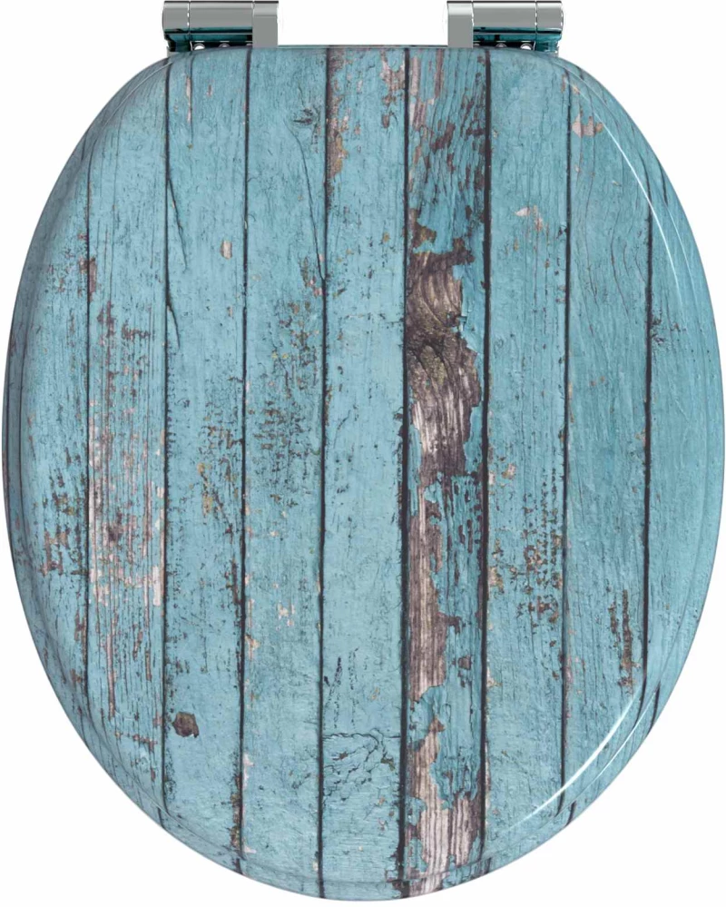vidaXL Μαλακή κλειστή λεκάνη 2 pcs Μπλε 44 x 38 εκ. Πίνακας MDF