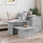 vidaXL Τραπέζι κονσόλας Σκυρόδεμα Γκρι 91,5 x 35 x 38,5 εκ