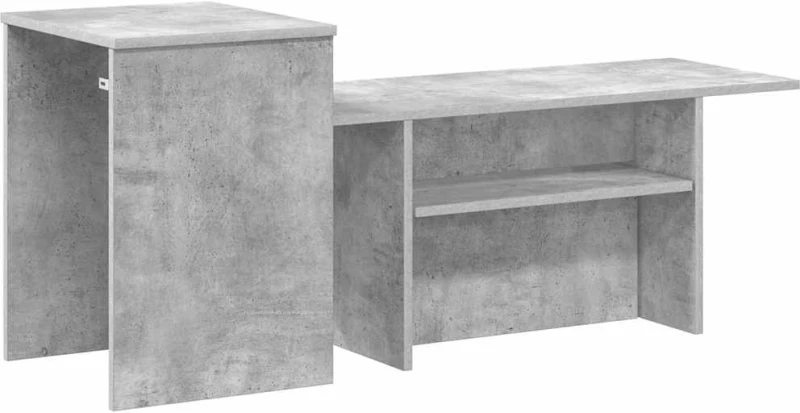 vidaXL Τραπέζι κονσόλας Σκυρόδεμα Γκρι 91,5 x 35 x 38,5 εκ