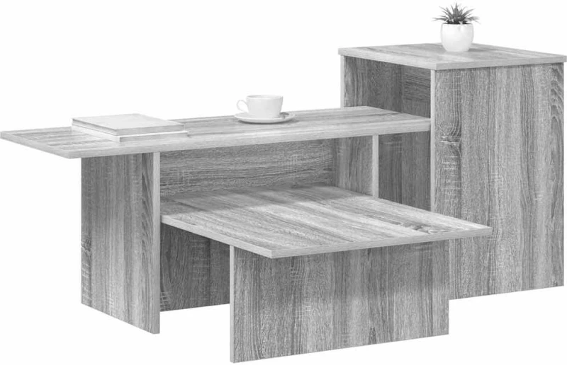 vidaXL Τραπέζι κονσόλας Γκρίζο Σονομα 91,5 x 35 x 38,5 εκ