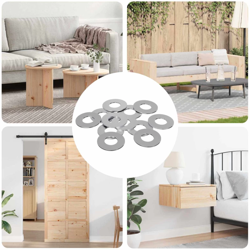 vidaXL Βίδες 11842 pcs Ασημί Σίδερο