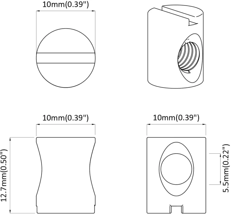 vidaXL Βίδες κουμπώματος 4500 pcs Ασημί M6 x 12 χιλ Μέταλλο