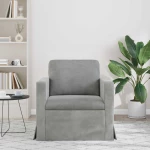 vidaXL Καναπές Ανοιχτό γκρι 78 x 78 x 80 εκ. Βελούδο