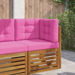 vidaXL Μαξιλάρι Καναπέ Εξωτερικού Χώρου 3 pcs Ροζ Πολυεστέρας