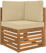 vidaXL Μαξιλάρι Καναπέ Εξωτερικού Χώρου 3 pcs Μπεζ Πολυεστέρας