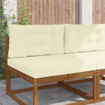 vidaXL Μαξιλάρι Καναπέ Εξωτερικού Χώρου 2 pcs Κρεμ Πολυεστέρας
