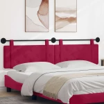 vidaXL Κεφαλάρι κρεβατιού κρεμαστό Κόκκινο Βελούδο