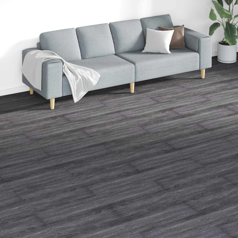 vidaXL Πλάκες Δαπέδου 18 pcs Μαύρο και Λευκό 5,26 τ.μ. PVC