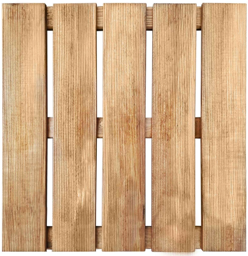 vidaXL Πλάκα Κατασκευής 6 pcs Καφέ 50 x 50 cm Πεύκο Καφέ Εγχύσεως