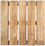 vidaXL Πλάκα Κατασκευής 6 pcs Καφέ 50 x 50 cm Πεύκο Καφέ Εγχύσεως