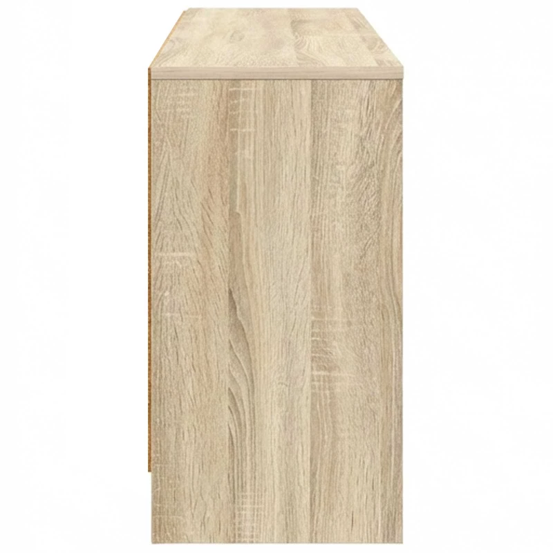 vidaXL Ντουλάπι κρεβατιού με ράφι 2 pcs Sonoma Δρυς 66 x 33 x 48 εκ.