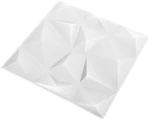 vidaXL Πάνελ τοίχου 48 pcs Διαμάντι Άσπρο 50 x 50 cm Φελιζόλ XPS