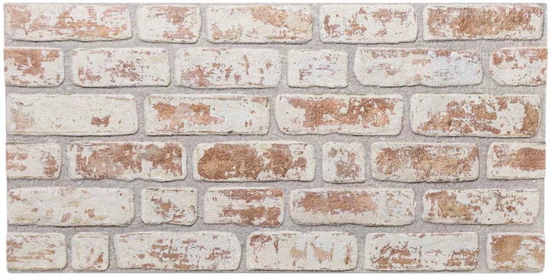 vidaXL Πάνελ τοίχου 10 pcs Κόκκινο και Λευκό 100 x 50 cm Αφρός EPS