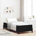 vidaXL Κρεβάτι με ελατήρια με στρώμα Μαύρο 100 x 210 cm ύφασμα