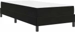 vidaXL Κρεβάτι με ελατήρια με στρώμα Μαύρο 100 x 210 cm ύφασμα