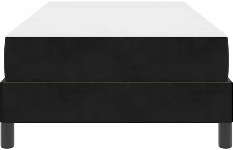vidaXL Κρεβάτι με ελατήρια με στρώμα Μαύρο 100 x 210 cm ύφασμα