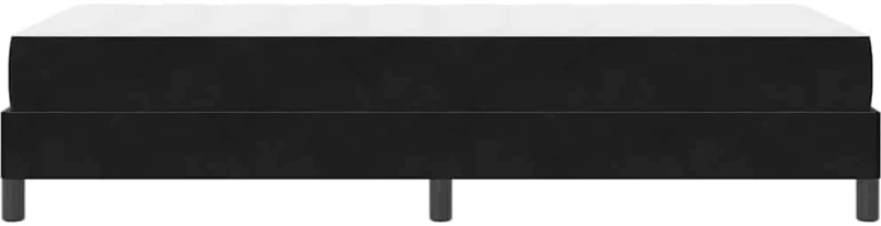 vidaXL Κρεβάτι με ελατήρια με στρώμα Μαύρο 100 x 210 cm ύφασμα