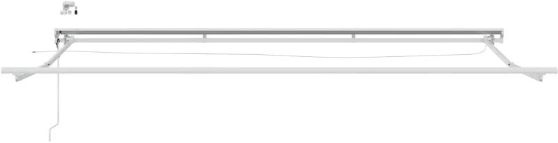 vidaXL Ηλεκτρικό πλαίσιο τέντας με LED Λευκός 4 x 2 m Αλουμίνιο