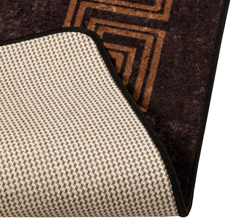 vidaXL Χαλί Runner MARSA Μαύρο 100 x 200 cm Πολυέστερ και PVC