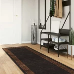 vidaXL Χαλί Runner MARSA Μαύρο 80 x 400 εκ. Πολυέστερ και PVC