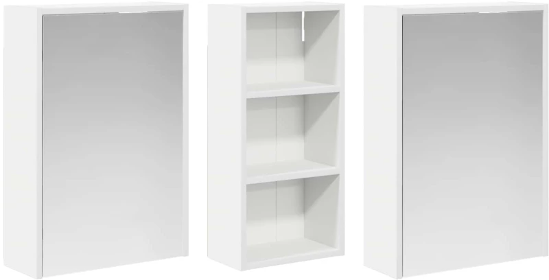 vidaXL Σετ Ντουλαπιών Μπάνιου 3 pcs 116 x 16 x 62,5 εκ.