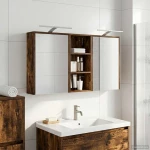 vidaXL Σετ Ντουλαπιών Μπάνιου 3 pcs 116 x 16 x 62,5 εκ.