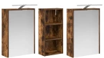 vidaXL Σετ Ντουλαπιών Μπάνιου 3 pcs 116 x 16 x 62,5 εκ.