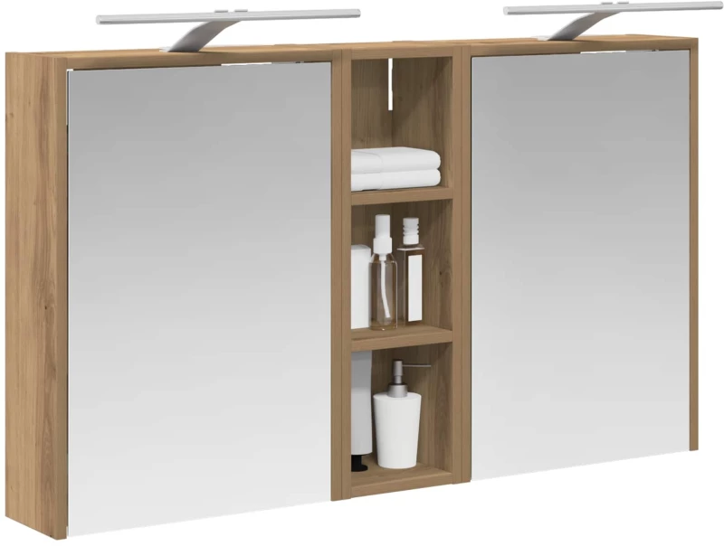 vidaXL Σετ Ντουλαπιών Μπάνιου 3 pcs 106 x 16 x 62,5 εκ.