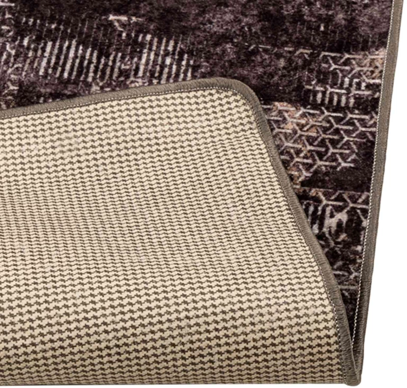 vidaXL Χαλί Runner MARSA Μαύρο 80 x 200 cm Πολυέστερ και PVC