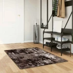 vidaXL Χαλί Runner MARSA Μαύρο 100 x 200 cm Πολυέστερ και PVC