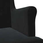 vidaXL Πολυθρόνα Μαύρο Βελούδο