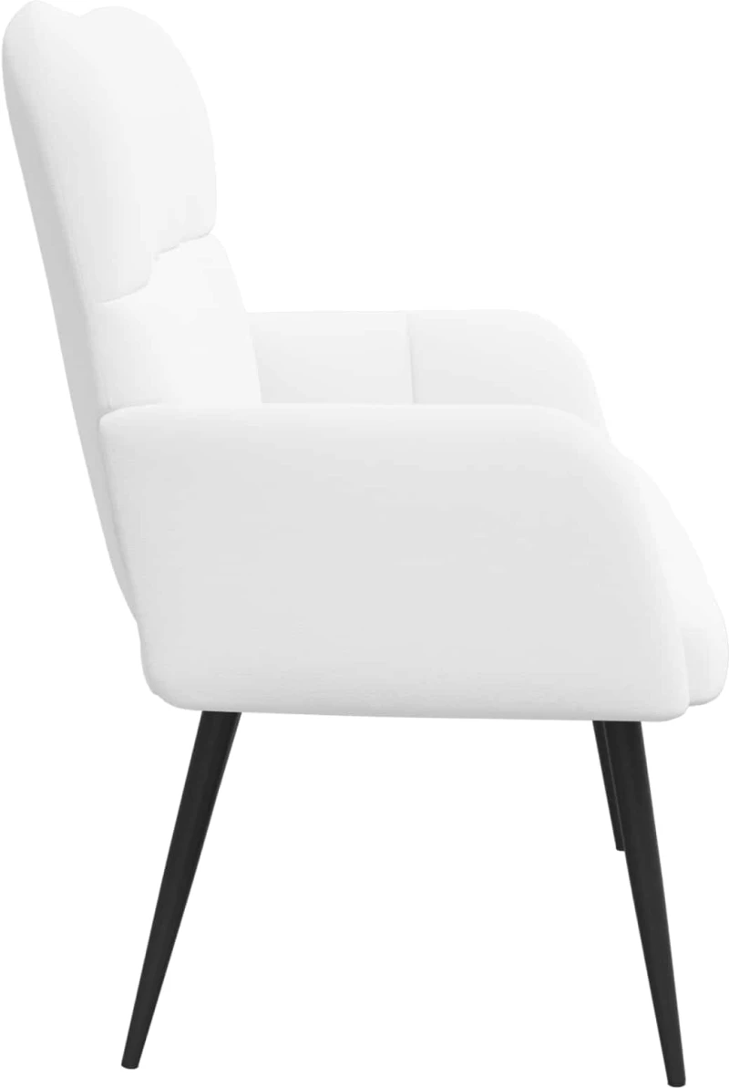 vidaXL Διθέσιος Καναπές Λευκός 115 x 61 x 87 εκ. ύφασμα