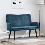 vidaXL Διθέσιος Καναπές Μπλε 115 x 61 x 87 εκ. Βελούδο