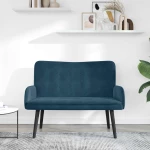 vidaXL Διθέσιος Καναπές Μπλε 115 x 61 x 87 εκ. Βελούδο