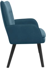 vidaXL Διθέσιος Καναπές Μπλε 115 x 61 x 87 εκ. Βελούδο