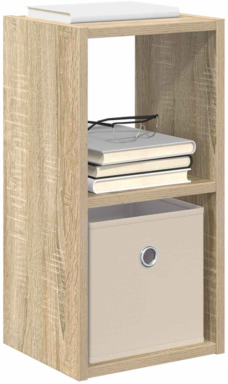 vidaXL Κομοδίνο Δρύς Sonoma 25,5 x 22 x 49,5 εκ Επεξεργασμένο ξύλο