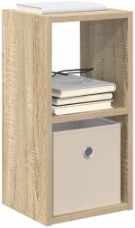 vidaXL Κομοδίνο Δρύς Sonoma 25,5 x 22 x 49,5 εκ Επεξεργασμένο ξύλο