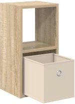 vidaXL Κομοδίνο Δρύς Sonoma 25,5 x 22 x 49,5 εκ Επεξεργασμένο ξύλο