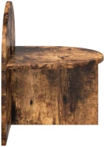 vidaXL Κομοδίνο Καπνιστή Δρυς 40 x 35,5 x 45,5 εκ.